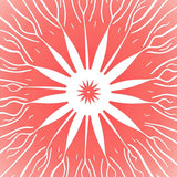 Celestial Swirl Starburst with Whimsical Accents(Red)