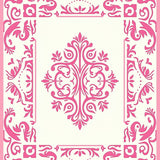 Traditional Damask Scrollwork Lightweight Anti Skid Design (Pink)