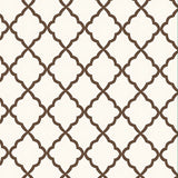 Interlacing Trellis Lattice Hexagon Maze(Brown)