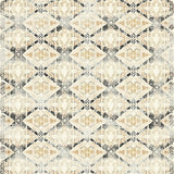 Beige Boho Diamond Vintage Inspired Geometric(Beige)