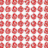 Cane Stripe Spiral Textile with Peppermint Twist(Red)