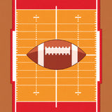 Central Football Gridiron Yard Lines(Orange)