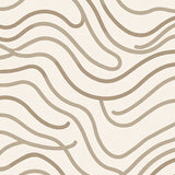 Smooth Wavy Cascade Freeform Sculptural Decorative(Beige)