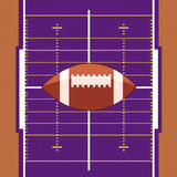 American Football Field Gridiron Yard Lines(Purple)