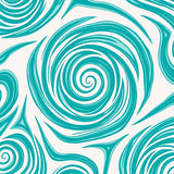 Abstract Spiral Swirl with Teal and Accents(Teal)