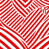 Cane Stripe Chevron Seasonal Accent(Red)