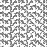 Chevron Cascade Interlocking Wave with Subtle Boho Motifs(Gray)