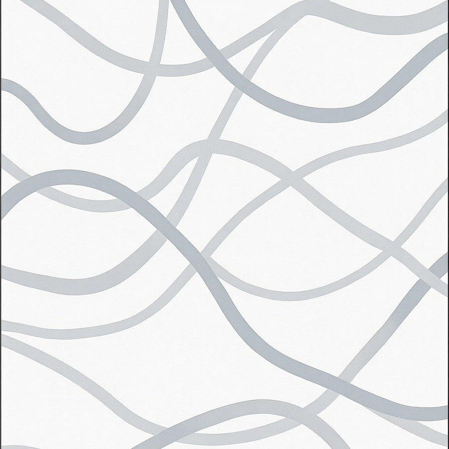 Minimalist Interlocking Waveforms with Gradient Transitions (Gray) - ODIKA