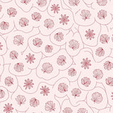Enchanted Petal Maze Symmetrical Handpainted Impression (Pink)