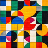 Discover Shapes Area Rug for Kids Fun Play and Learn(Yellow)