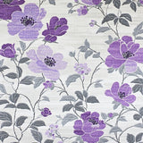 Fantasy Flowers Light Grey & Purple(Purple)