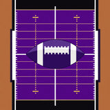Football Gridiron Yard Lines Field(Purple)