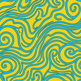 Elegant Swirl Symphony With Artistic Curved (Yellow)