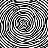 Hypnotic Spiral Vortex Tufted Dimensional Visual Maze Illusion(Black)