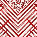 Cane Stripe Chevron with Sweet Holiday Charm(Red)