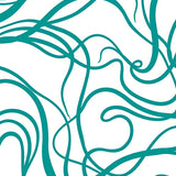 Serenity Tidal Swirl Elegant Contemporary Flowing Motif (Blue) - ODIKA