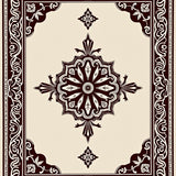 Vintage Medallion Scroll(Brown)
