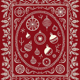 Nostalgic Holiday Festive Motif(Red)
