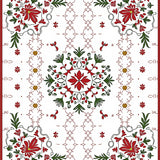 Botanical Leaf Arrangement with Nature Inspired Artistry (Red)