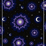 Celestial Night Sky Radiant Cosmic Doormat Chair (Black)
