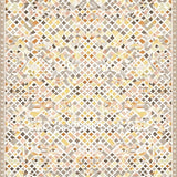 Contemporary Diamond Checker Area with Layered Neutral(Beige)