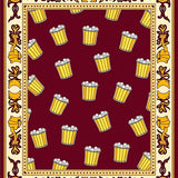 Retro Film Festival Concession Stand Circular Viewing Party(Red)