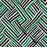 Chevron Stripe with Zigzag Wave(Black)