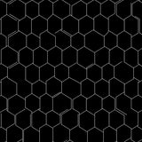 Eclipse Hexagonal Grid With Interlocking Minimalist Symmetry (Black)