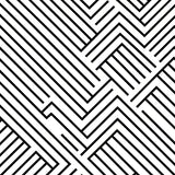 Bold Chevron Streaked with Dynamic Monochrome Accents(Black)