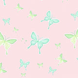 Enchanted Flutter with Delicate Silhouettes(Pink)