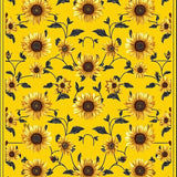 Yellow Bloom Motif Design(Yellow)