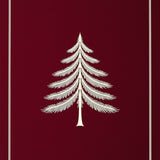 Elegant Yuletide Conifer Motif Surface Protective Barrier(Maroon)