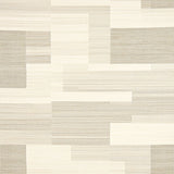 Beige Cotton Terry Bath Mat Modern Geometric Area(Beige)