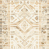 Artisan Crafted Boho Inspired Beige Design With Unique(Beige)