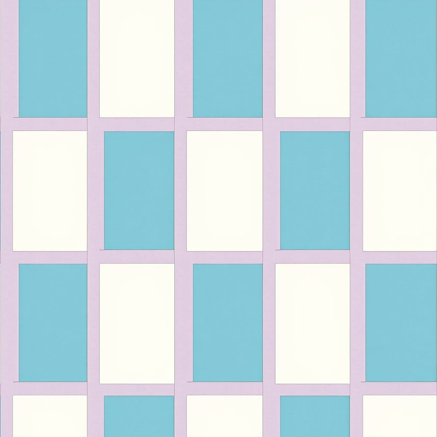 Retro Checkered Motif with Subtle Mood Infused Accents (Purple) - ODIKA