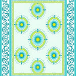 Boho Medallion Whispering Flora Arrangement (Teal) - ODIKA