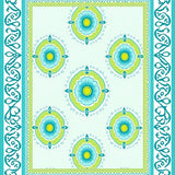 Boho Medallion Whispering Flora Arrangement (Teal) - ODIKA