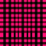 Classic Checkered Patterned With Bold Contrast Stripes(Pink)