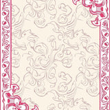 Classic Damask Scrollwork Slip Resistant (Pink)