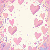 Whimsical Motif with Playful Swirl and Accents (Pink)