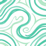 Swirling Marble Effect with Emerald and Pale Mint Contrasts (Green) - ODIKA