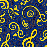 Harmonious Treble Clef Artistic Dance Floor Accent(Blue)