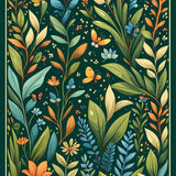 Artistic Dark Green Botanical Theme(Green)