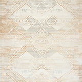 Distressed Geometric Area Non Slip Small Entryway Floor(Beige)