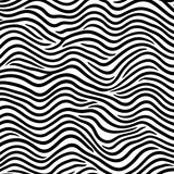 Elegant Chevron Band Motif Featuring Monochrome Symmetric Waves (Black)