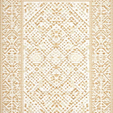 Beige Ivory Abstract Diamond Area(Beige)