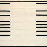 Exotic Zebra Stripe Contemporary Beige Base with Distinct Black Bands(Beige)