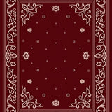 Festive Holiday Paisley Enchanted Winter Wonderland(Red)