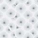 Elegant Crystalline Hexagonal Snowdrop Seasonal(Gray)