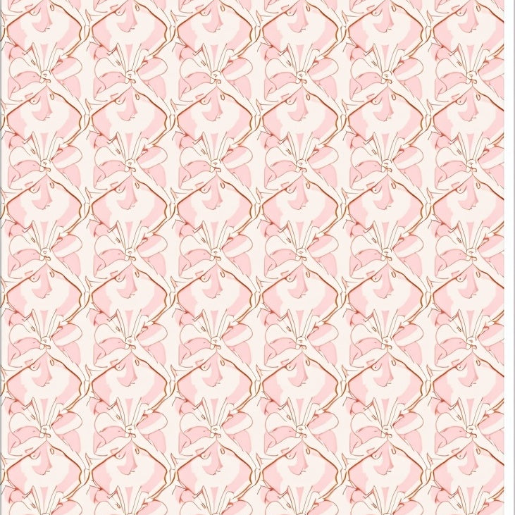 Tufted Lattice with Delicate Swirls and Abstract Pocket Motifs (Pink) - ODIKA